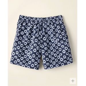 NWOT Garnet Hill Men’s Swim Trunks Indigo Ikat Dot Size XXL